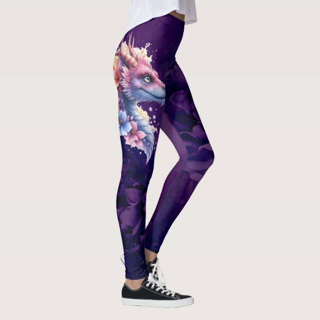 Gentle Guardian Dragon.  Leggings (Right)