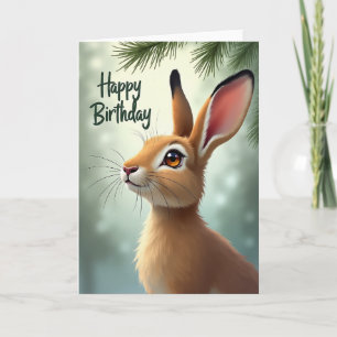 Gentle Hare Birthday Card