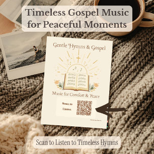 Gentle Hymns & Gospel Music   Comforting Christian Plaque