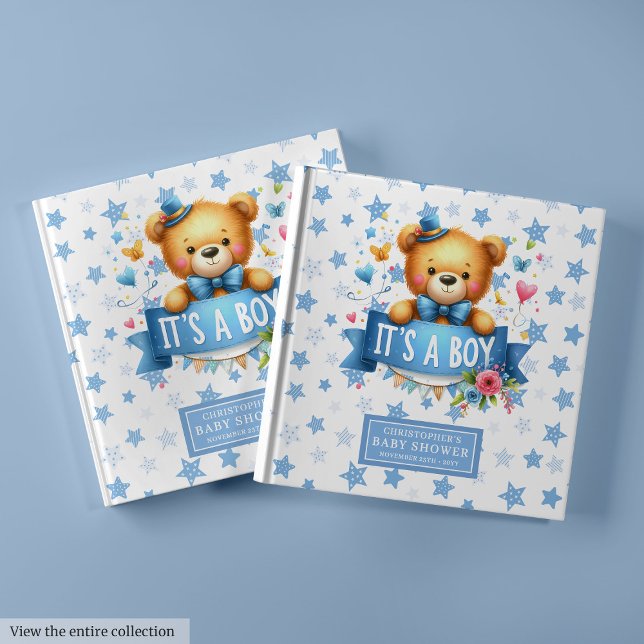 Gentle It’s a Boy Guest Book for Baby Shower Fun (Gentle It’s a Boy Guest Book for Baby Shower Fun)