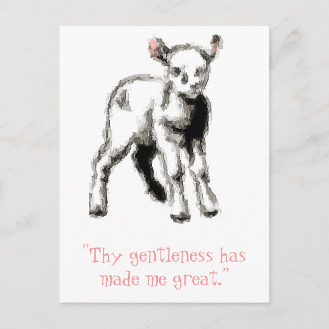 Gentle Lamb Postcard (Front)