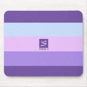 Gentle Lavender Dreams Colour Palette Monogram Mouse Mat