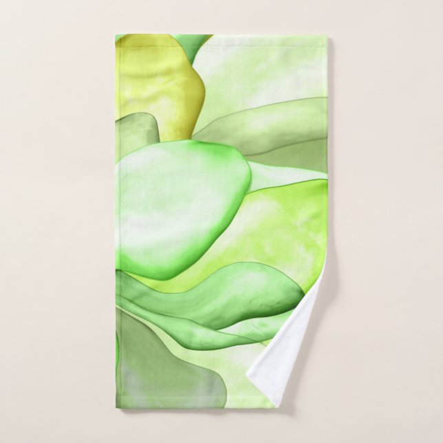 Gentle Leaf abstract Bath Towel Set (Hand Towel)