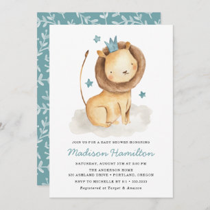 Gentle Lion Baby Shower Invitation