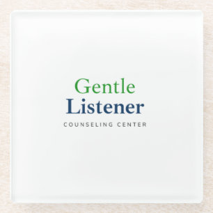 Gentle Listener Glass Coaster