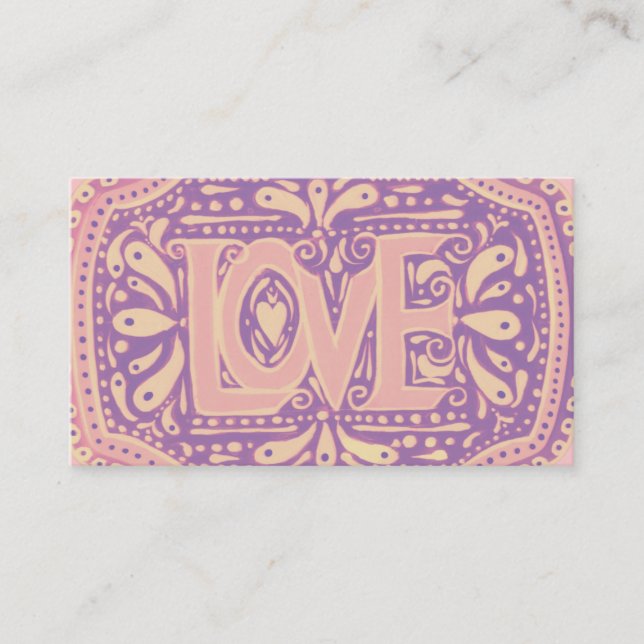 Gentle Love Business Card (Front)