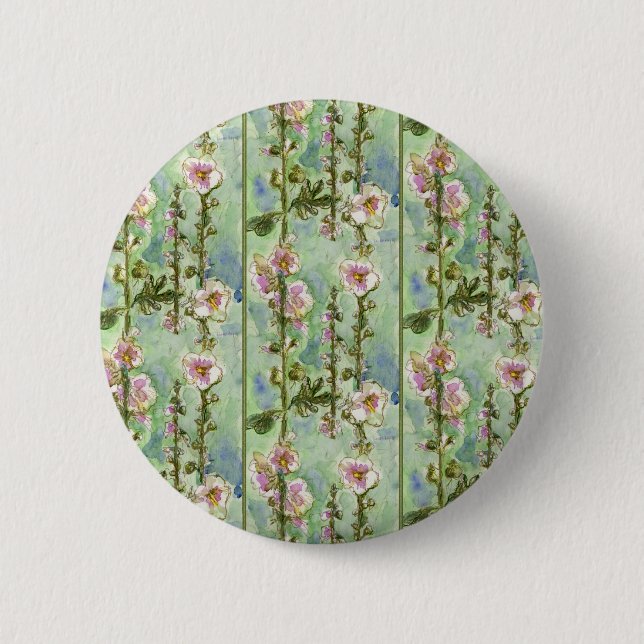 Gentle Mallow 6 Cm Round Badge (Front)