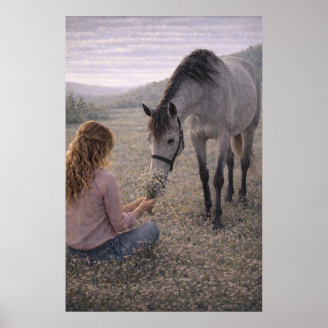 Gentle Meadow | Horse Art | Poster (Front)