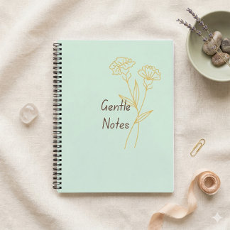 Gentle Notes Minimal Aesthetic Notebook