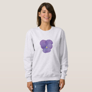 Gentle Pansy Long Sleeve Sweatshirt