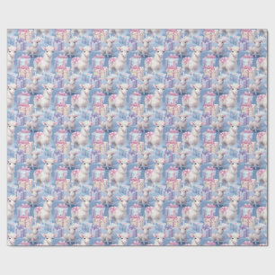 Gentle Pastel Lambs and Gifts Sm Wrapping Paper