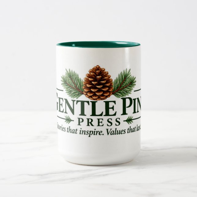 Gentle Pine Press Logo Two-Tone Mug (Center)