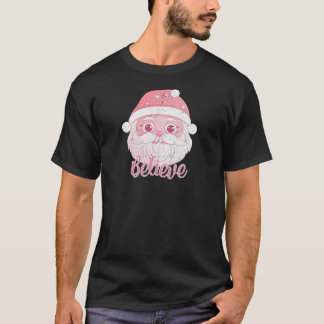 Gentle Pink Snowman for Holidays T-Shirt