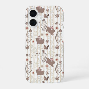 Gentle Rabbit Prince with Botanicals iPhone 16 Case