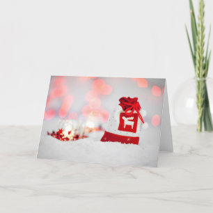 Gentle red holiday cards