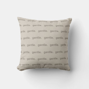 Gentle Repeated Word Pattern Cozy, Calm & Soft Cushion