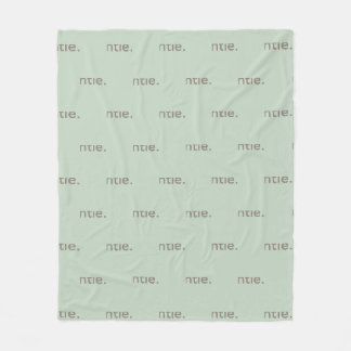 Gentle Repeated Word Pattern Cozy, Calm & Soft Fleece Blanket