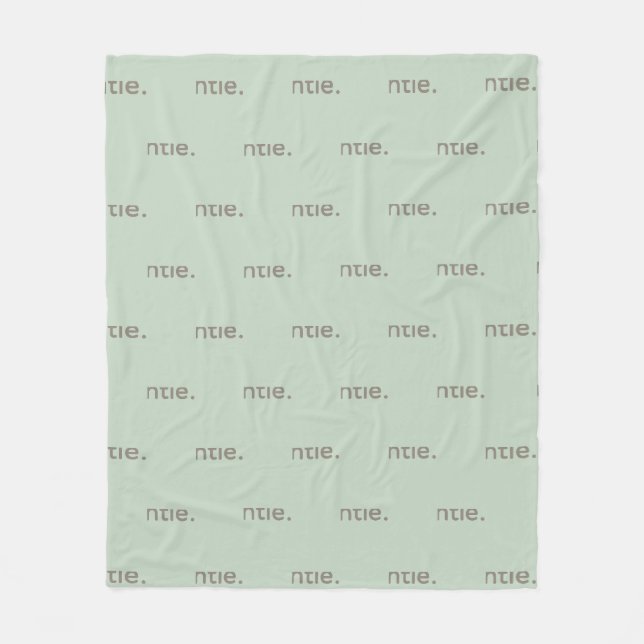 Gentle Repeated Word Pattern Cozy, Calm & Soft  Fleece Blanket (Front)