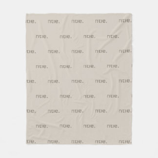 Gentle Repeated Word Pattern Cozy, Calm & Soft Fleece Blanket