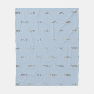 Gentle Repeated Word Pattern Cozy, Calm & Soft Fleece Blanket