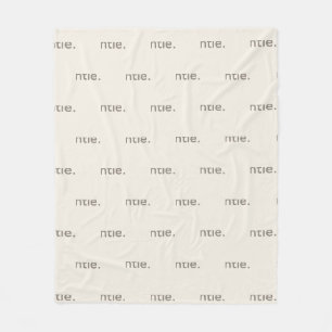 Gentle Repeated Word Pattern Cozy, Calm & Soft Fleece Blanket