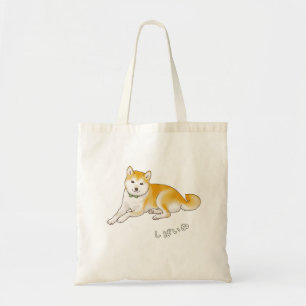 Gentle Shiba Inu Dog Tote Bag