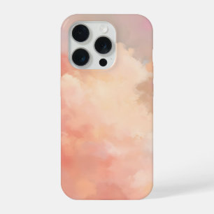 gentle sky, abstract cloud art, pastel sky design, iPhone 15 pro case