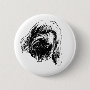 Gentle Spinone Mood 6 Cm Round Badge