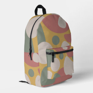 Gentle Warm Colours Printed Backpack