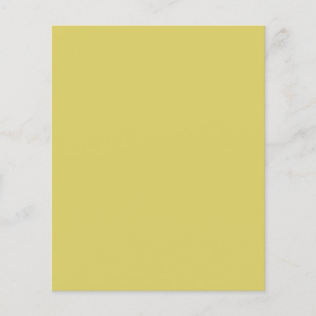 Gentle Warm Yellow Flyers (Front)