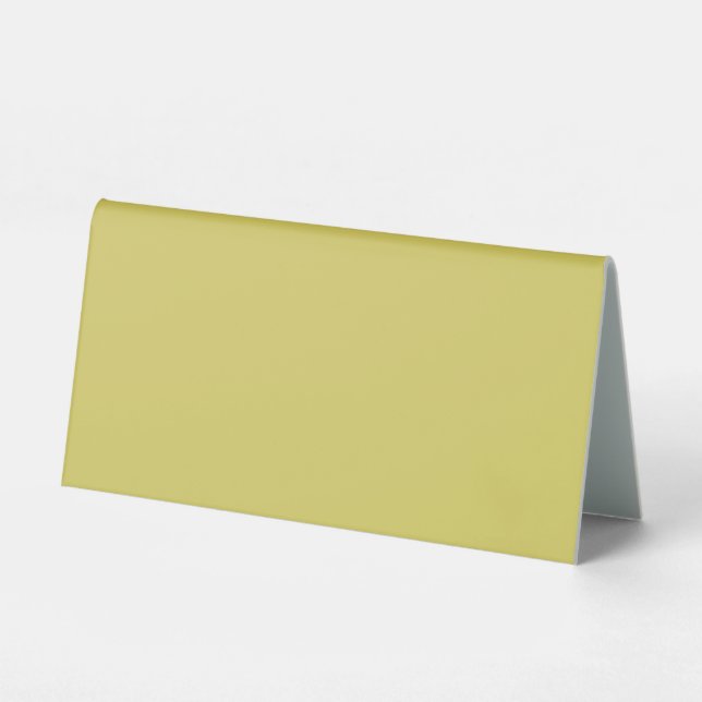Gentle Warm Yellow Tabletop Sign -Table Tent (Front)