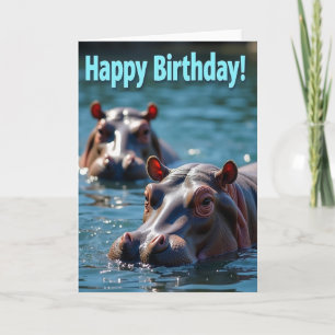 Gentle Water Beast Birthday Card