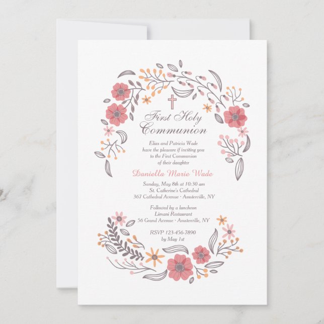 Gentle Whisper Invitation (Front)