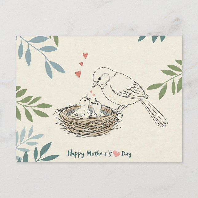 Gentle Wings: A Mother's Day Card (Front)