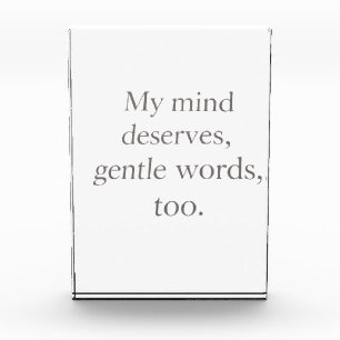 Gentle Words Self-Care Quote  Photo Block