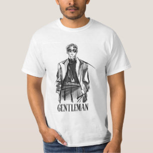 GENTLEMAN ATTITUDE SAVAGE MEN'S WHITE TSHIRT