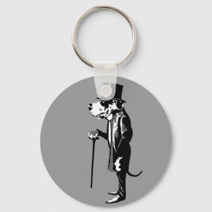 Gentleman Dog Key Ring