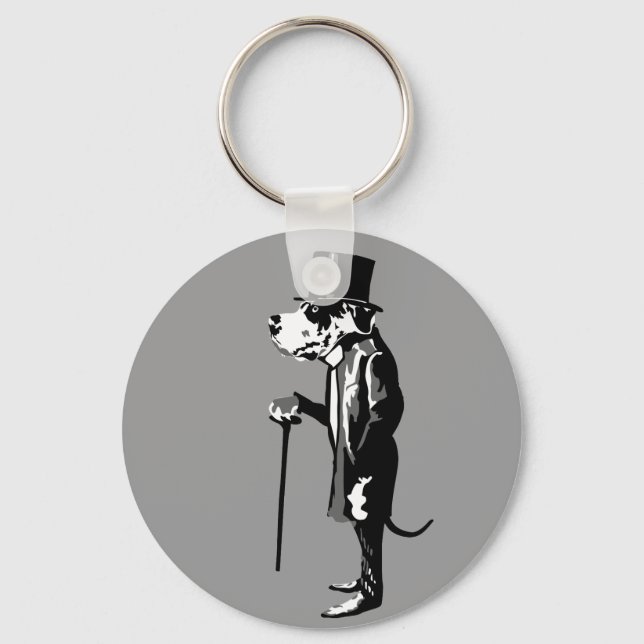 Gentleman Dog Key Ring (Front)