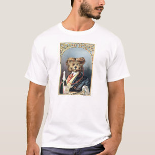 Gentleman Dog Vintage Illustration T-Shirt
