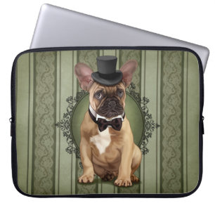 Gentleman French Bulldog Laptop Sleeve