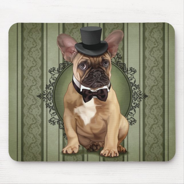 Gentleman French Bulldog Mouse Mat (Front)