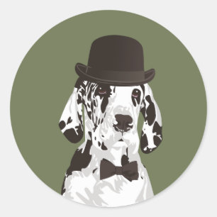 Gentleman Great Dane Dog for Dog Lovers Classic Round Sticker