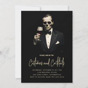 Gentleman Halloween Costume Party Invitation