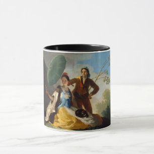 Gentleman Holding a Parasol for a Spanish Lady Mug
