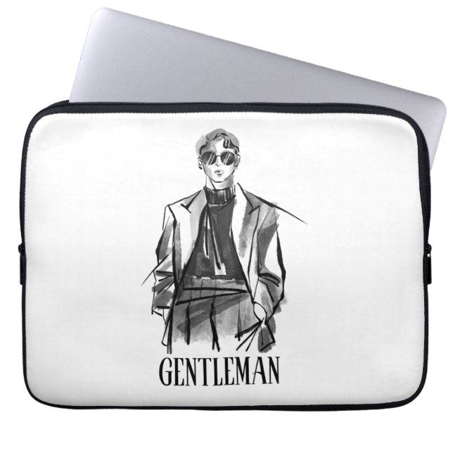 Gentleman  laptop sleeve (Front)