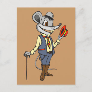 Gentleman Mouse Postcard