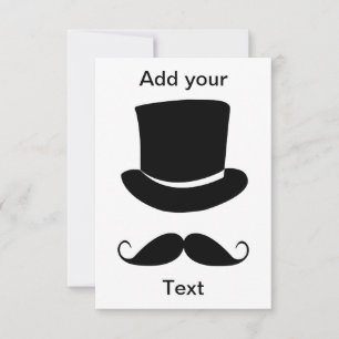 Gentleman Moustache invitation