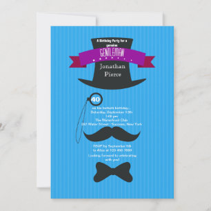 Gentleman Party Invitation