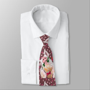 Gentleman Pig - Romantic - Funny Tie