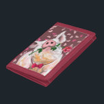 Gentleman Pig - Romantic - Funny Trifold Wallet<br><div class="desc">Gentleman Pig</div>